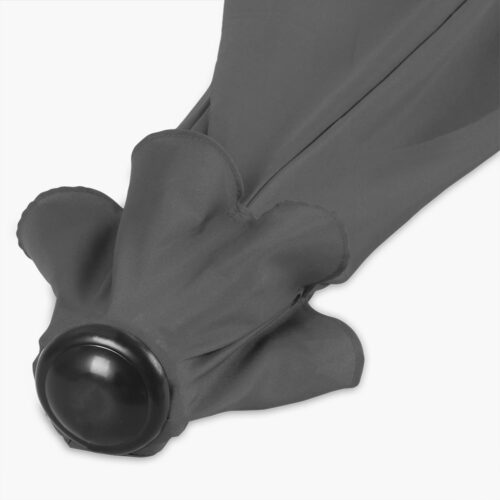 Umbrela terasa/gradina semicirculara, protectie UV 50+, acoperire hidrofuga, manivela practica, 230 cm x Ø 270 cm, gri antracit