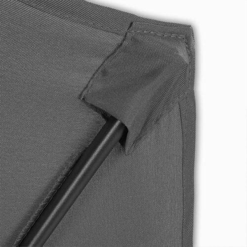 Umbrela terasa/gradina semicirculara, protectie UV 50+, acoperire hidrofuga, manivela practica, 230 cm x Ø 270 cm, gri antracit