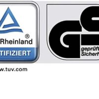 Sigle certificare TÜV Rheinland și GS