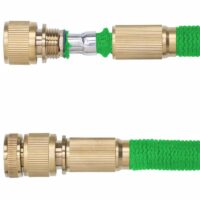 Furtun de udat Premium, extensibil pana la 30 m, flexibil, 10 functii, suport de perete si accesorii incluse