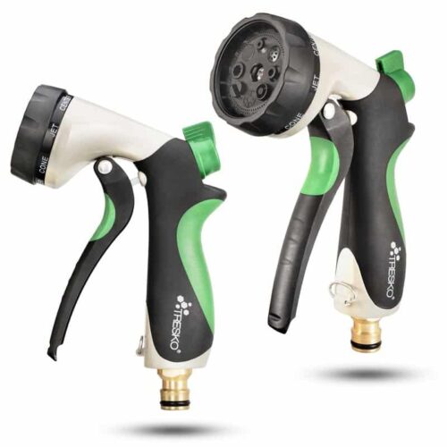 Furtun de udat Premium, extensibil pana la 30 m, flexibil, 10 functii, suport de perete cu accesorii incluse