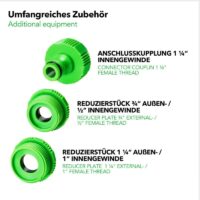 Furtun de udat Premium, extensibil pana la 7,5 m, flexibil, 9 trepte, accesorii incluse