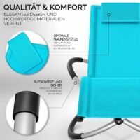 Scaun balansoar gradina, 166 x 74 x 81 cm, albastru, capacitate 180 kg