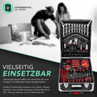trusa de scule universala ''do it yourself'' tresko®, 949 piese, crom vanadiu, troler cu roti antracit Trusă completă de scule în valiză metalică