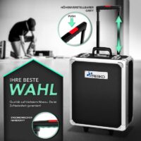 trusa de scule universala ''do it yourself'' tresko®, 949 piese, crom vanadiu, troler cu roti antracit Geantă profesională TRESKO cu mâner telescopic reglabil