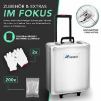 Troler din aluminiu cu accesorii și încuietori sigure