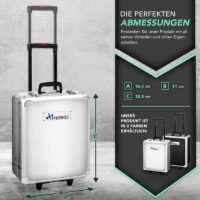 Troler aluminiu TRESKO cu mâner telescopic