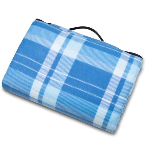 Pătură picnic albastră cu model în carouri