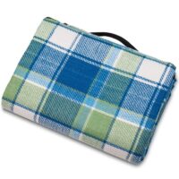 Pătură de picnic albastru-verde în carouri