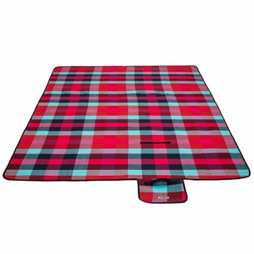 Pătură de picnic roșie cu model în carouri
